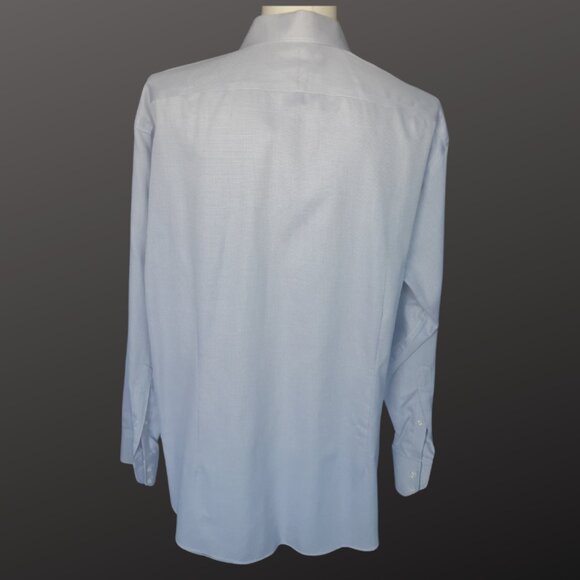 Hudson Room SZ 17.5 Slim Fit 100% Egyptian Cotton 80s 2 Ply Grey Men's Shirt - Picture 2 of 13